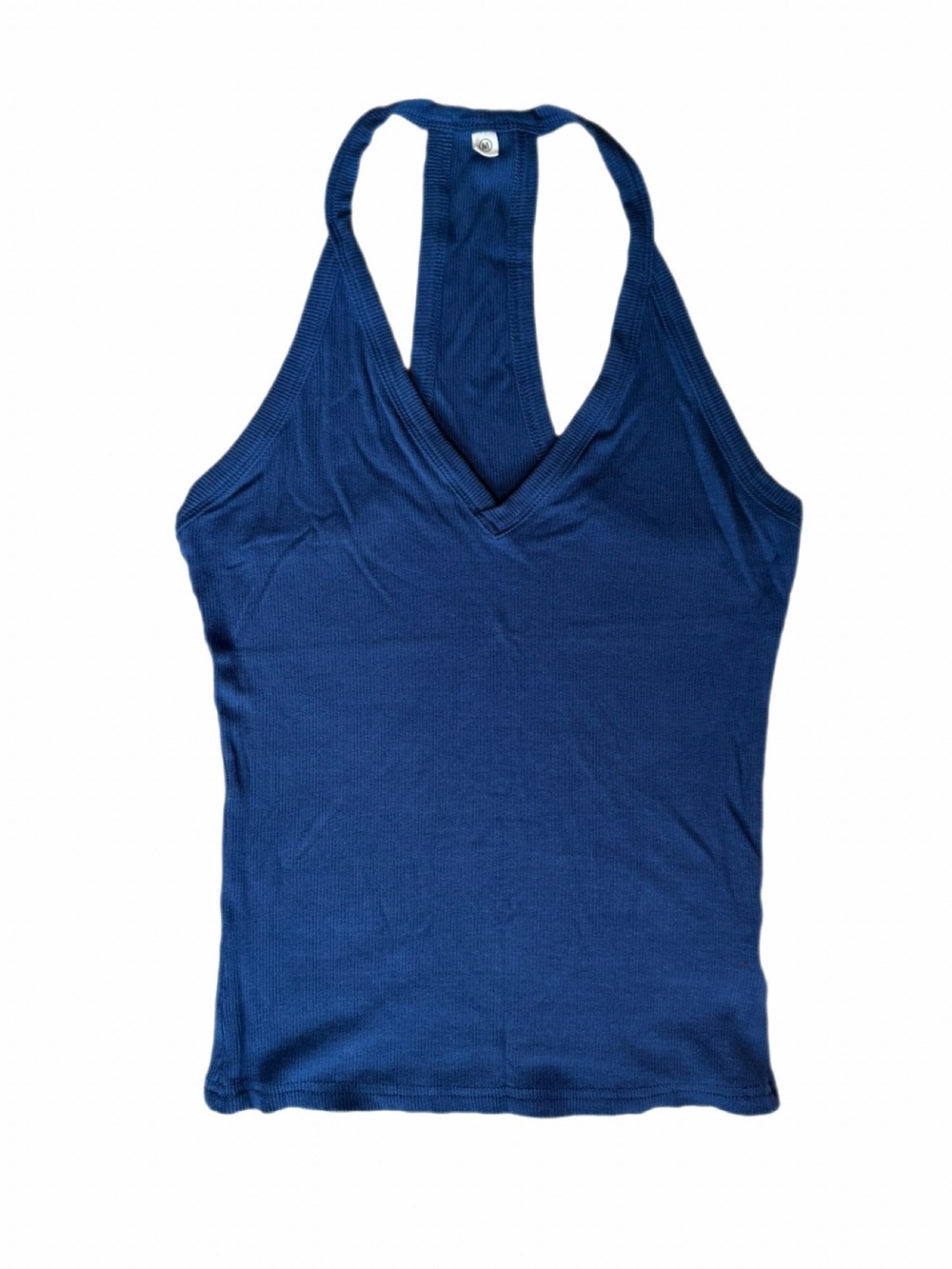 Source Unknown Navy Racerback V-Neck Tank Top